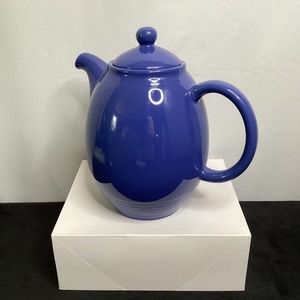 Lynns Stoneware ceramic blue teapot